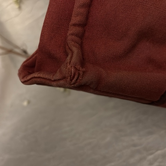 HERMES Fourre tout canvas red navy tote authentic - Picture 8 of 16